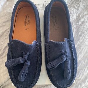 Atlanta Mocassin navy blue tassel toddler